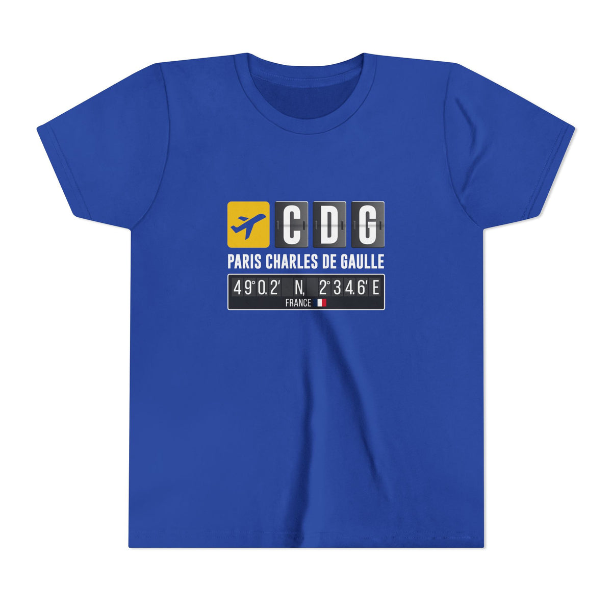 CDG Charles De Gaulle  - Unisex Youth Short Sleeve Tee