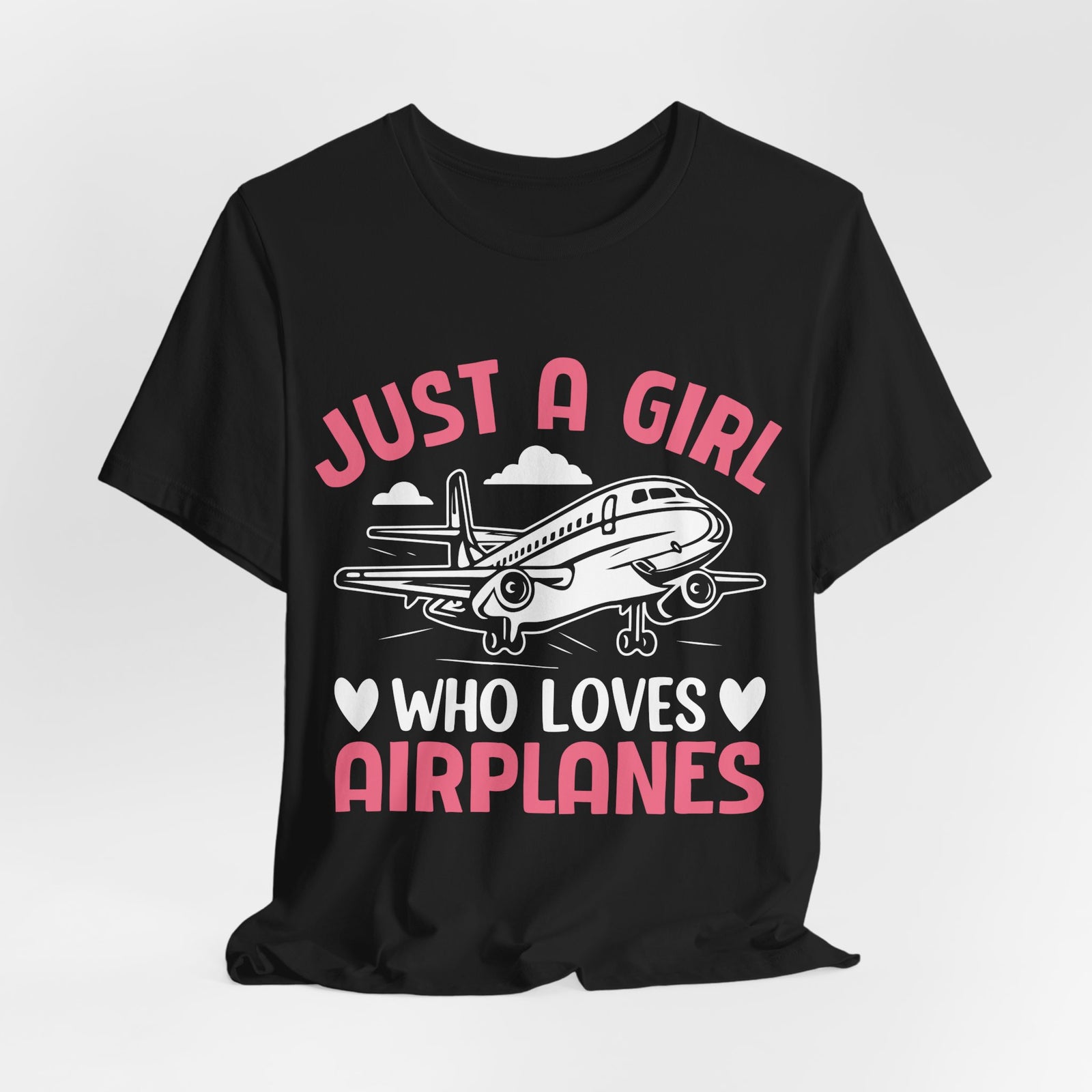 Just A Girl Who Loves Aieplanes  - Unisex Jersey Tee