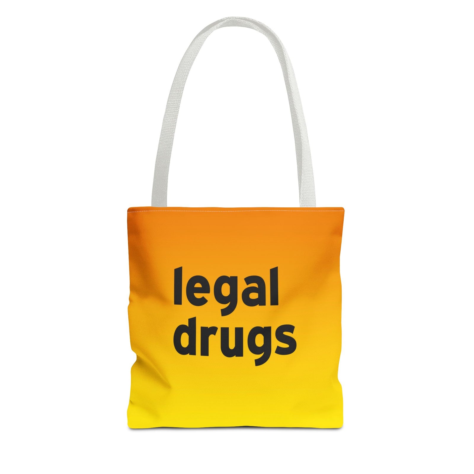 Legal Drugs Tote Bag — Printed Green Travel Tote