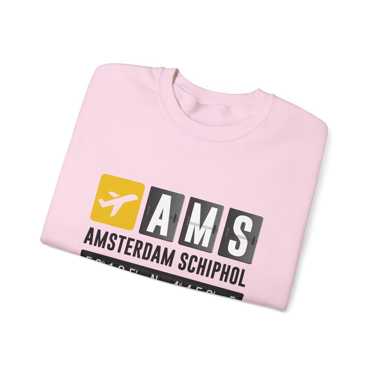 AMS Amsterdam Airport Schiphol     -  Crewneck Sweatshirt