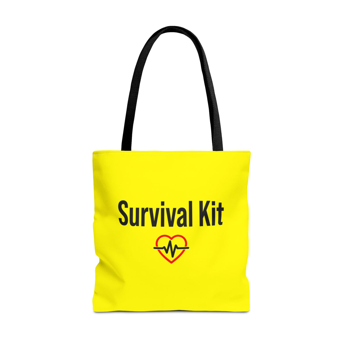 Survival Kit Tote Bag — Printed Green Travel Tote