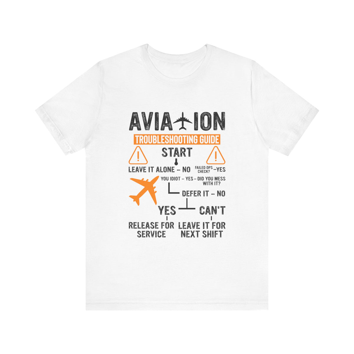 Aviation Troubleshooting Guide - Unisex Jersey Tee