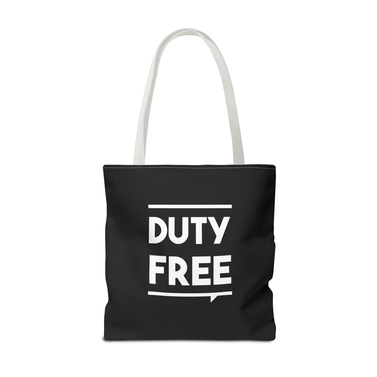 Duty Free Tote Bag — Printed Green Travel Tote