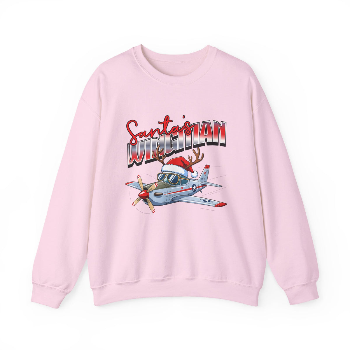 Santa’s wingman Crewneck Sweatshirt - Travel Inspiring Cozy Apparel