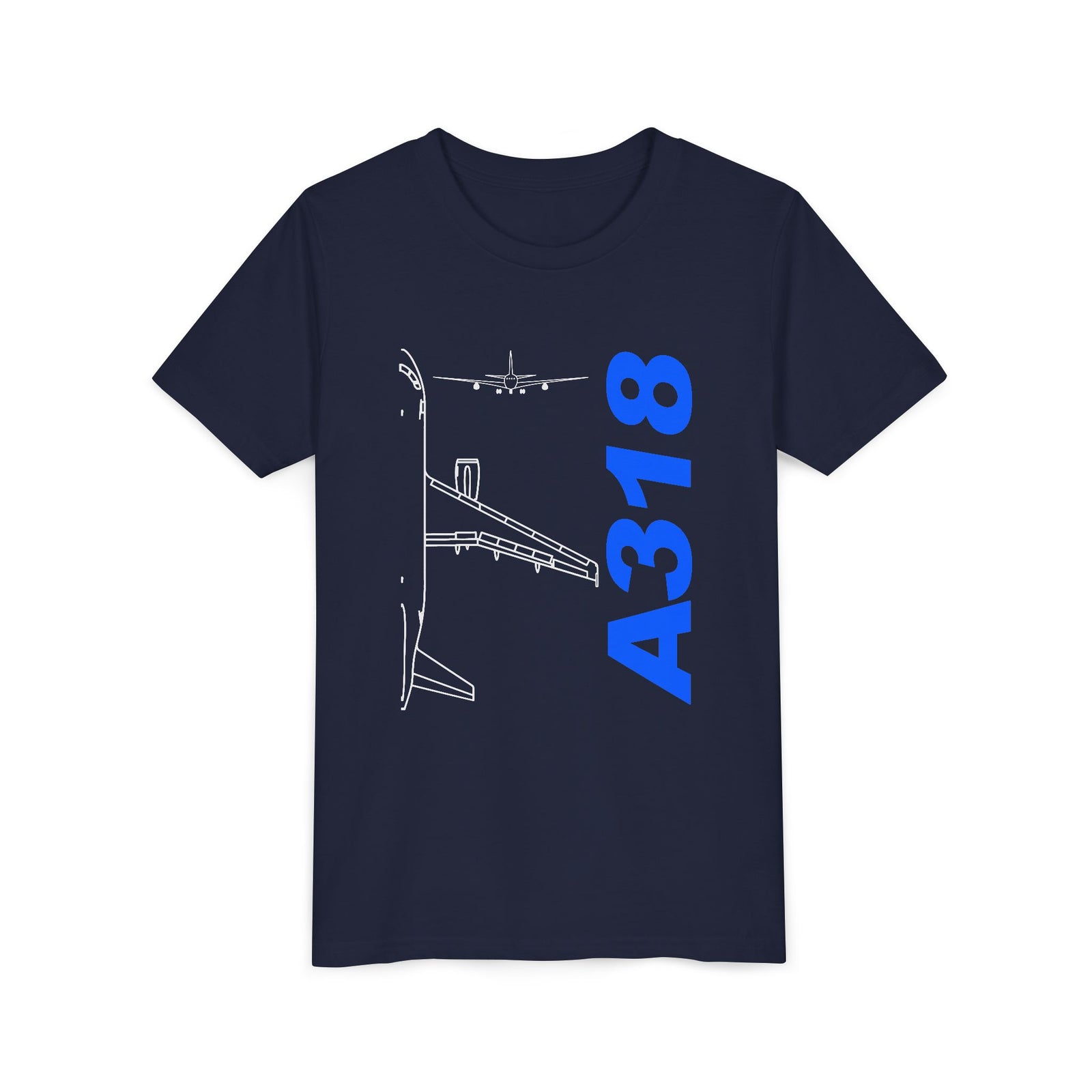 Airbus A318 - Unisex Youth Short Sleeve Tee