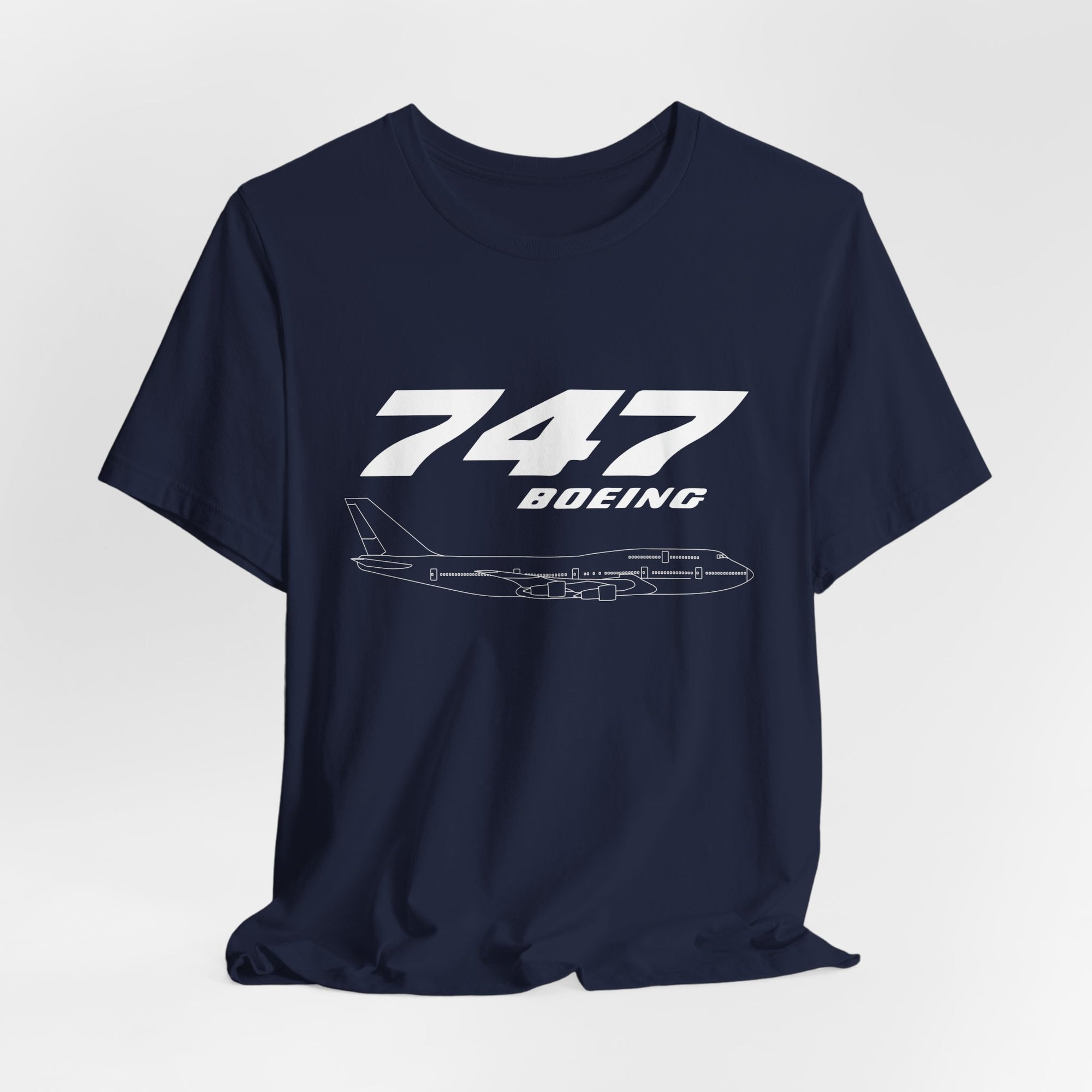 747 Unisex Jersey Tee - Perfect for Aviation Enthusiasts
