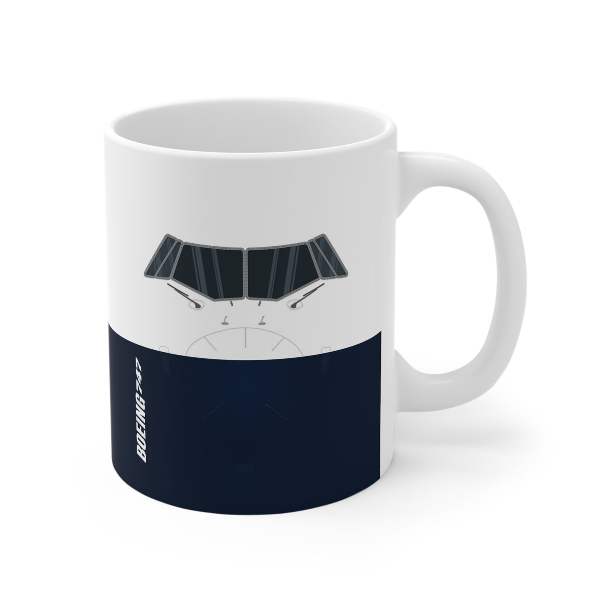 747   - 11oz Ceramic Coffee Cup for Aviation Enthusiasts