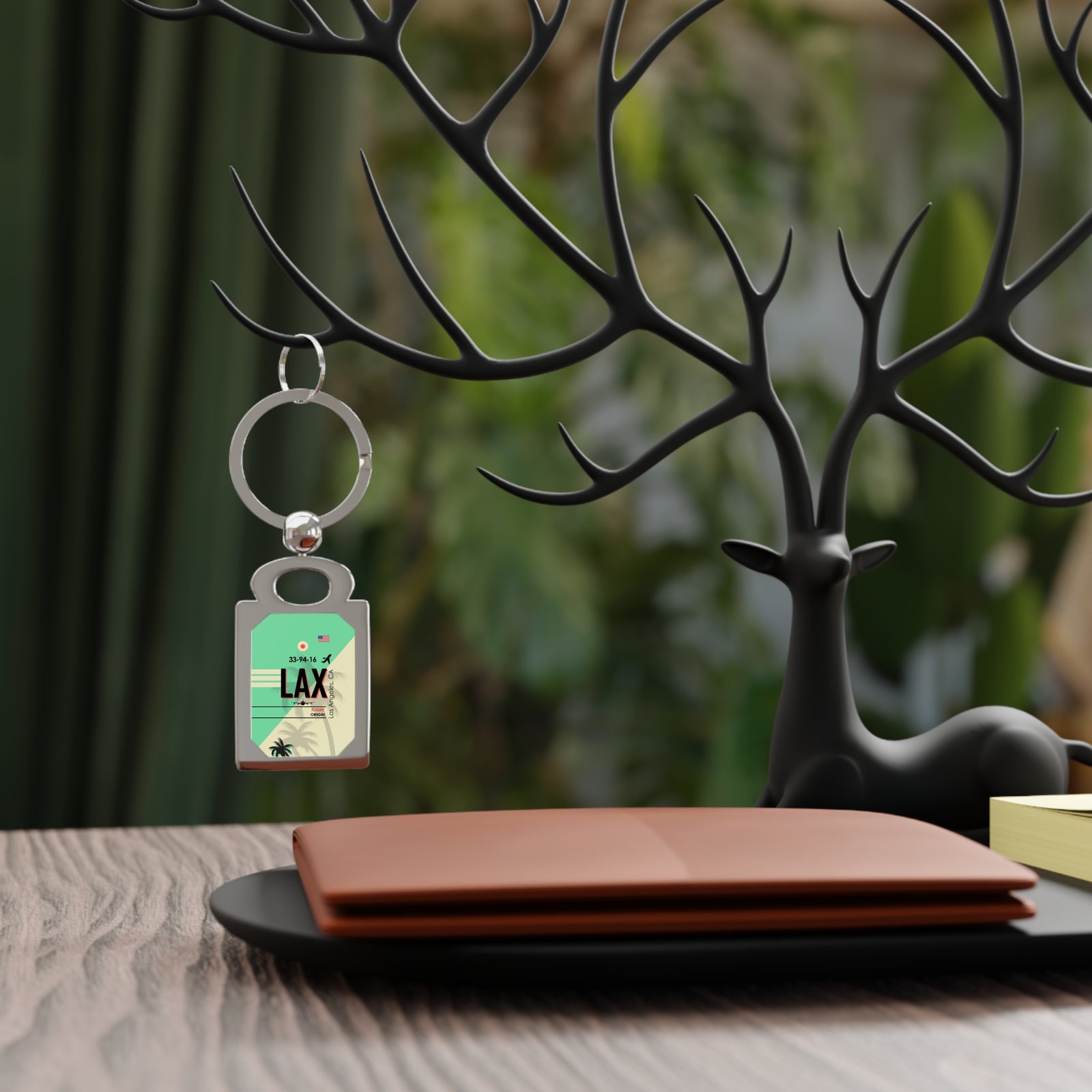 LAX - Rectangle Keyring