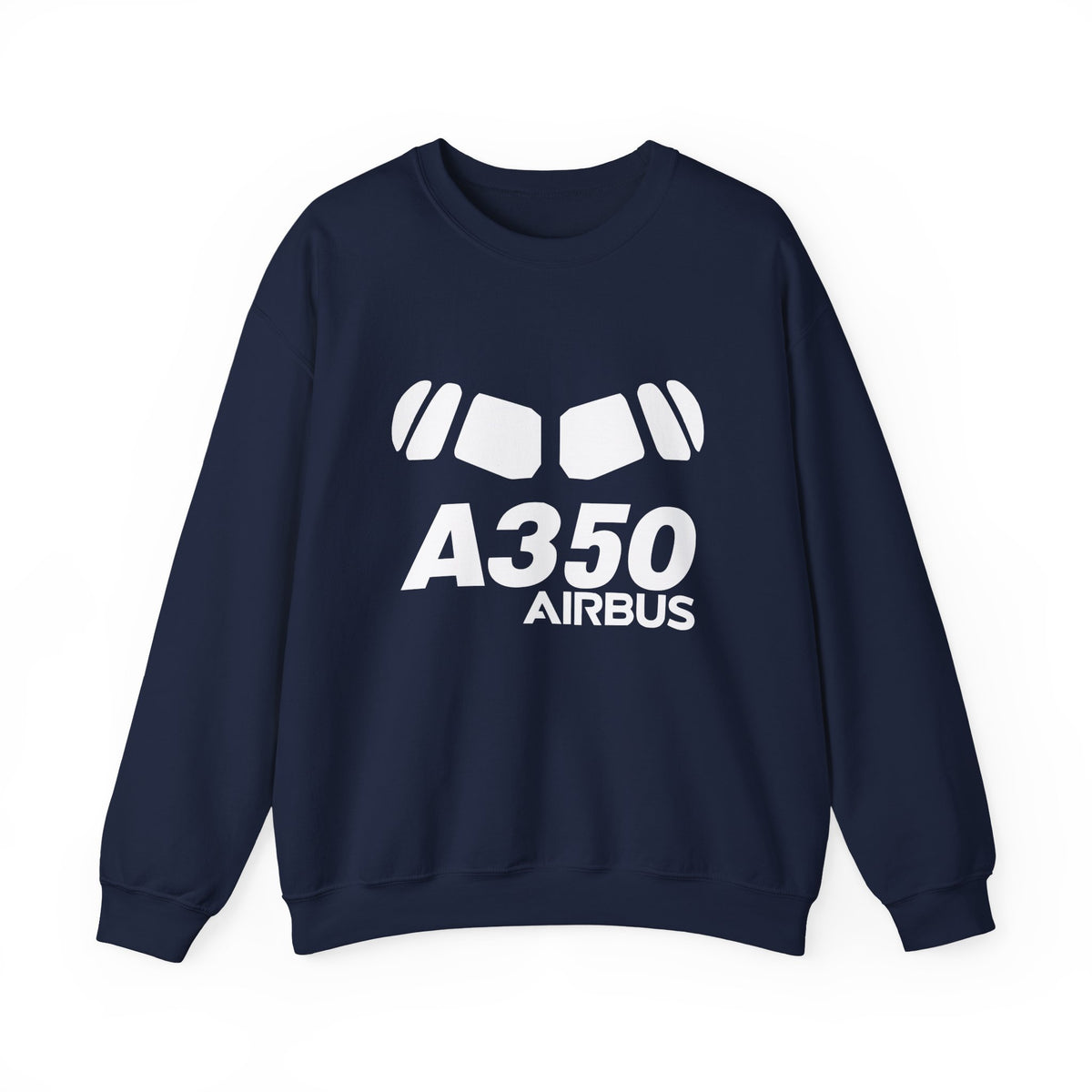 Airbus A350 Windshield Crewneck Sweatshirt - Travel Inspiring Cozy Apparel