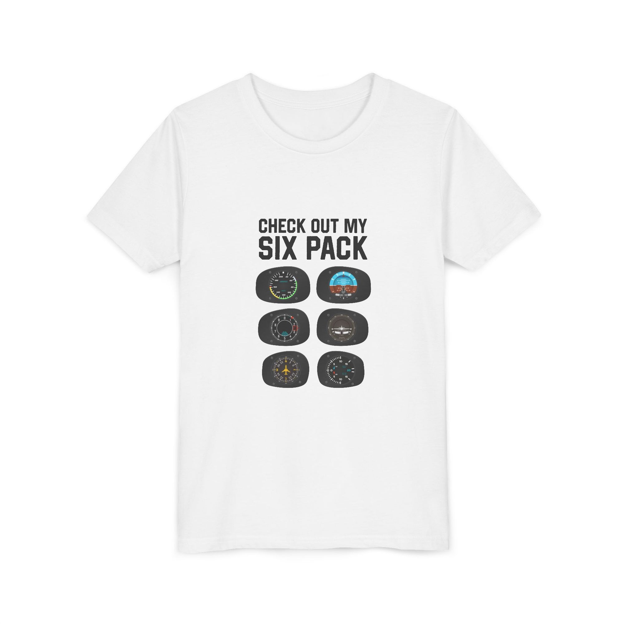 Check Out My Six Pack  - Unisex Youth Short Sleeve Tee