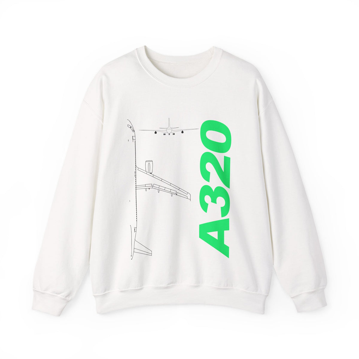 Airbus A320 Crewneck Sweatshirt - Travel Inspiring Cozy Apparel