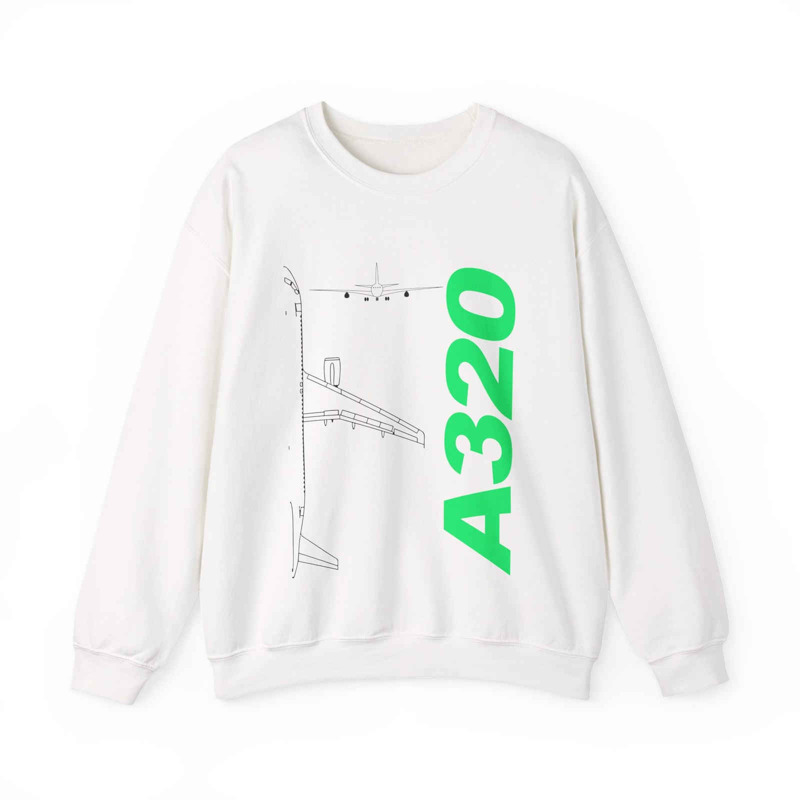 Airbus A320 Crewneck Sweatshirt - Travel Inspiring Cozy Apparel