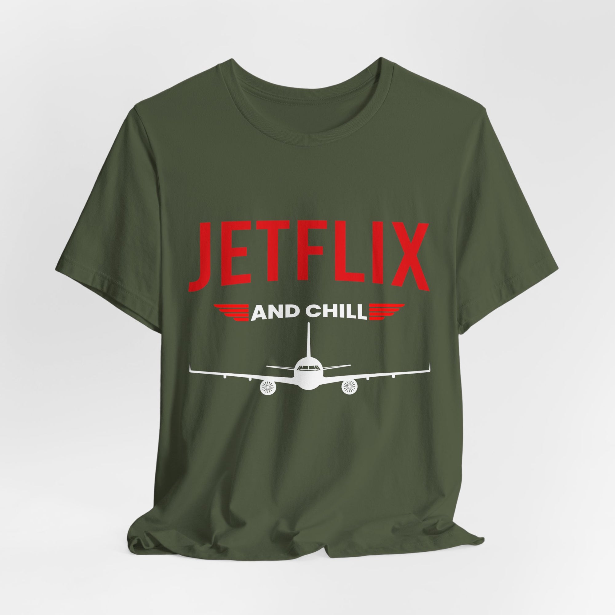 Jetflix And Chill  - Unisex Jersey Tee