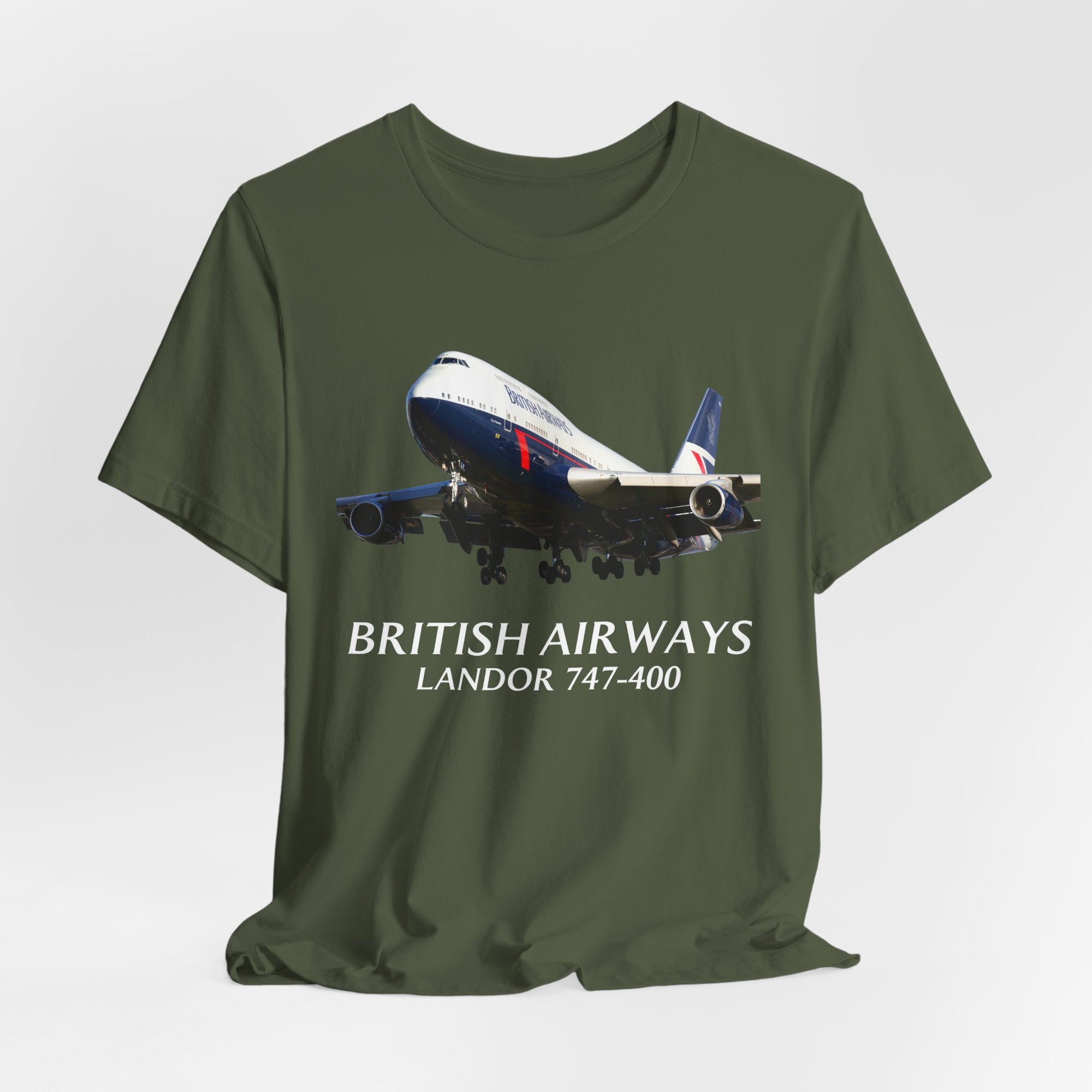 British Airways Landor 747-400   - Unisex Jersey Tee