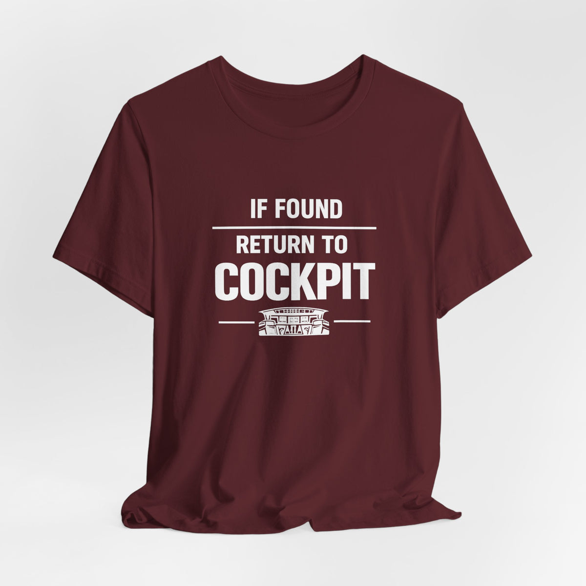 If Found Return to the Cockpit - Unisex Jersey Tee