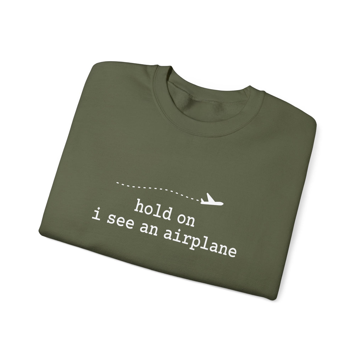 I See An Airplane Crewneck Sweatshirt - Travel Inspiring Cozy Apparel