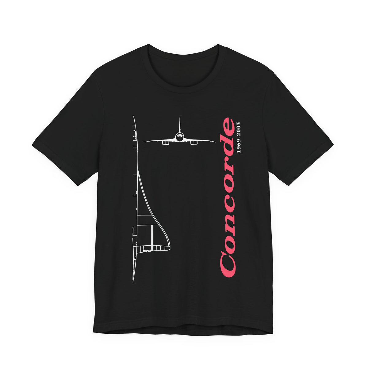 Concorde 1969-2003 Unisex Jersey Tee - Perfect for Aviation Enthusiasts