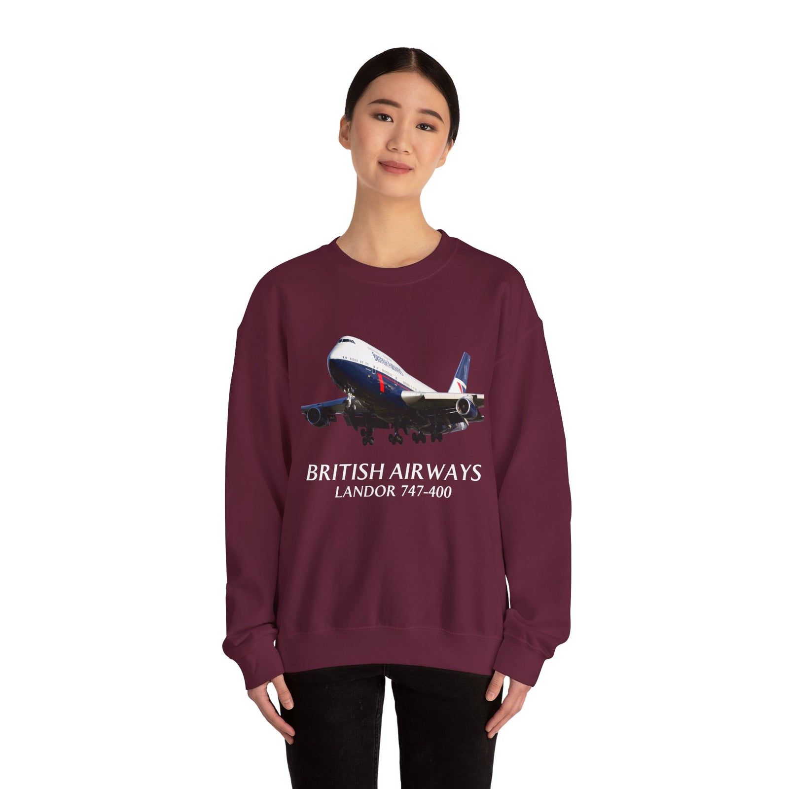 British Airways Landor 747-400  -  Crewneck Sweatshirt