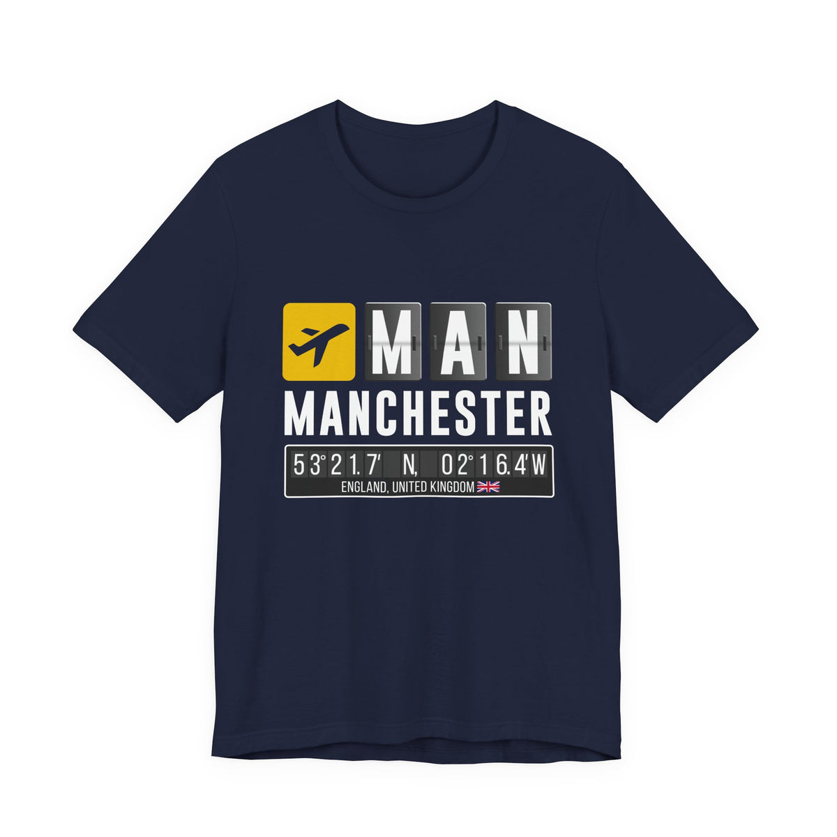 MAN Manchester Airport UK  - Unisex Jersey Tee