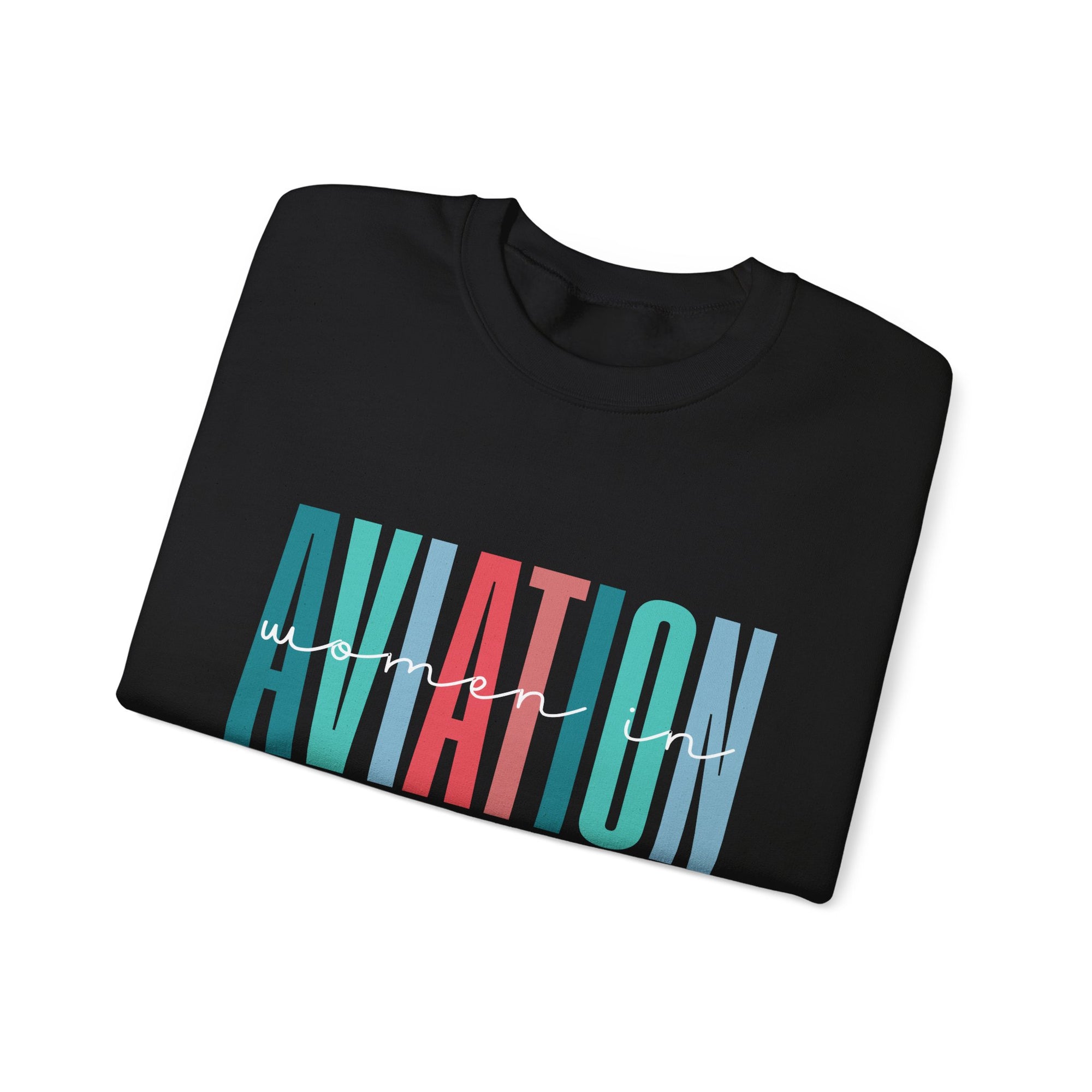 Woman In Aviation Crewneck Sweatshirt - Travel Inspiring Cozy Apparel