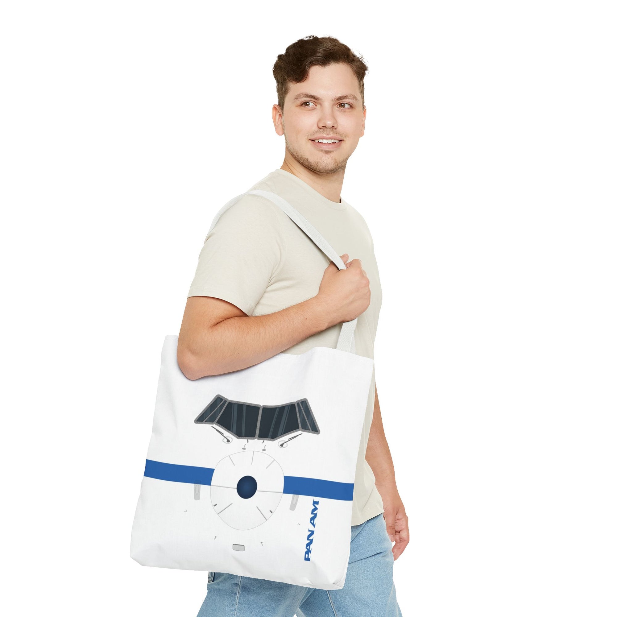 Pan Am Tote Bag — Printed Green Travel Tote