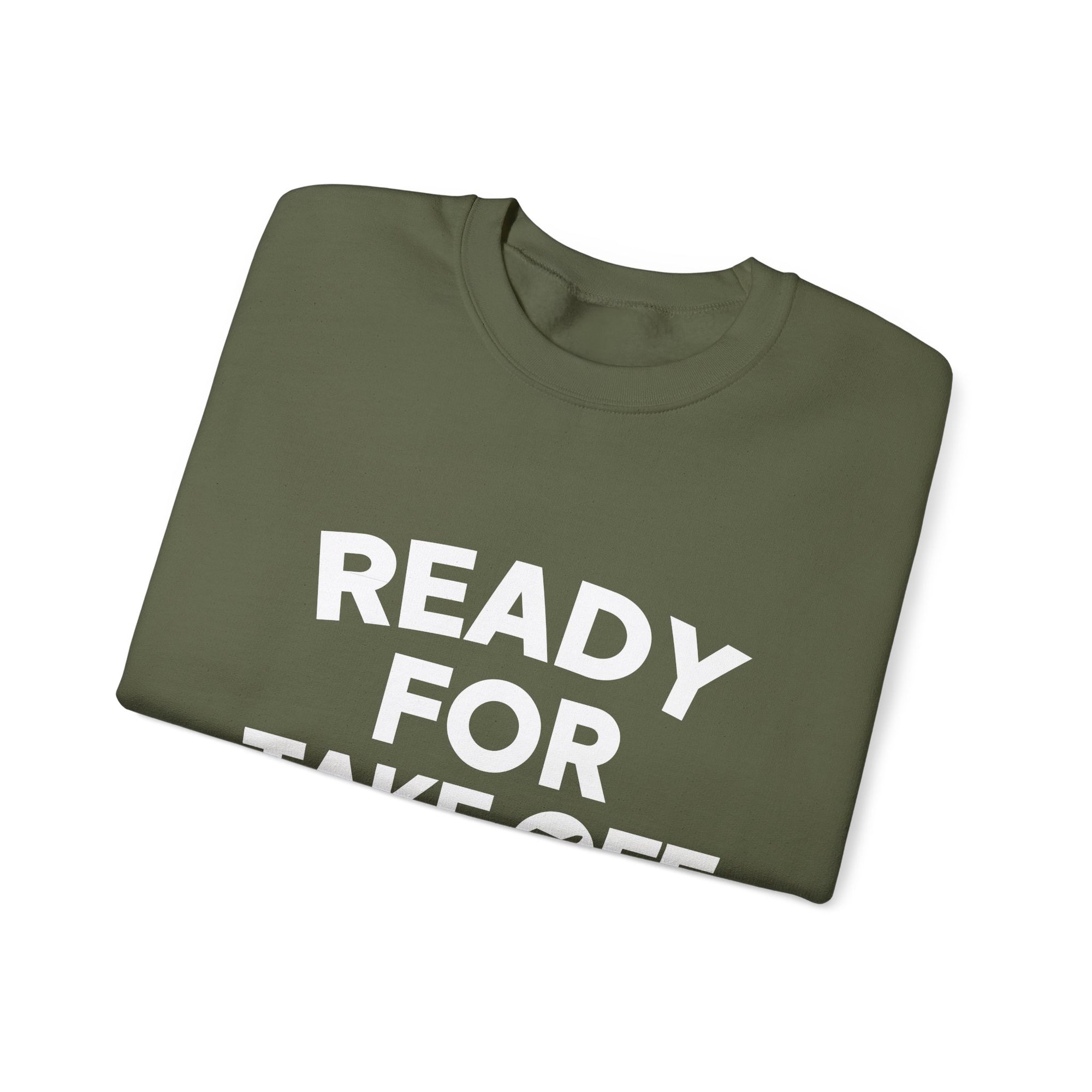 Ready for Takeoff Crewneck Sweatshirt - Travel Inspiring Cozy Apparel