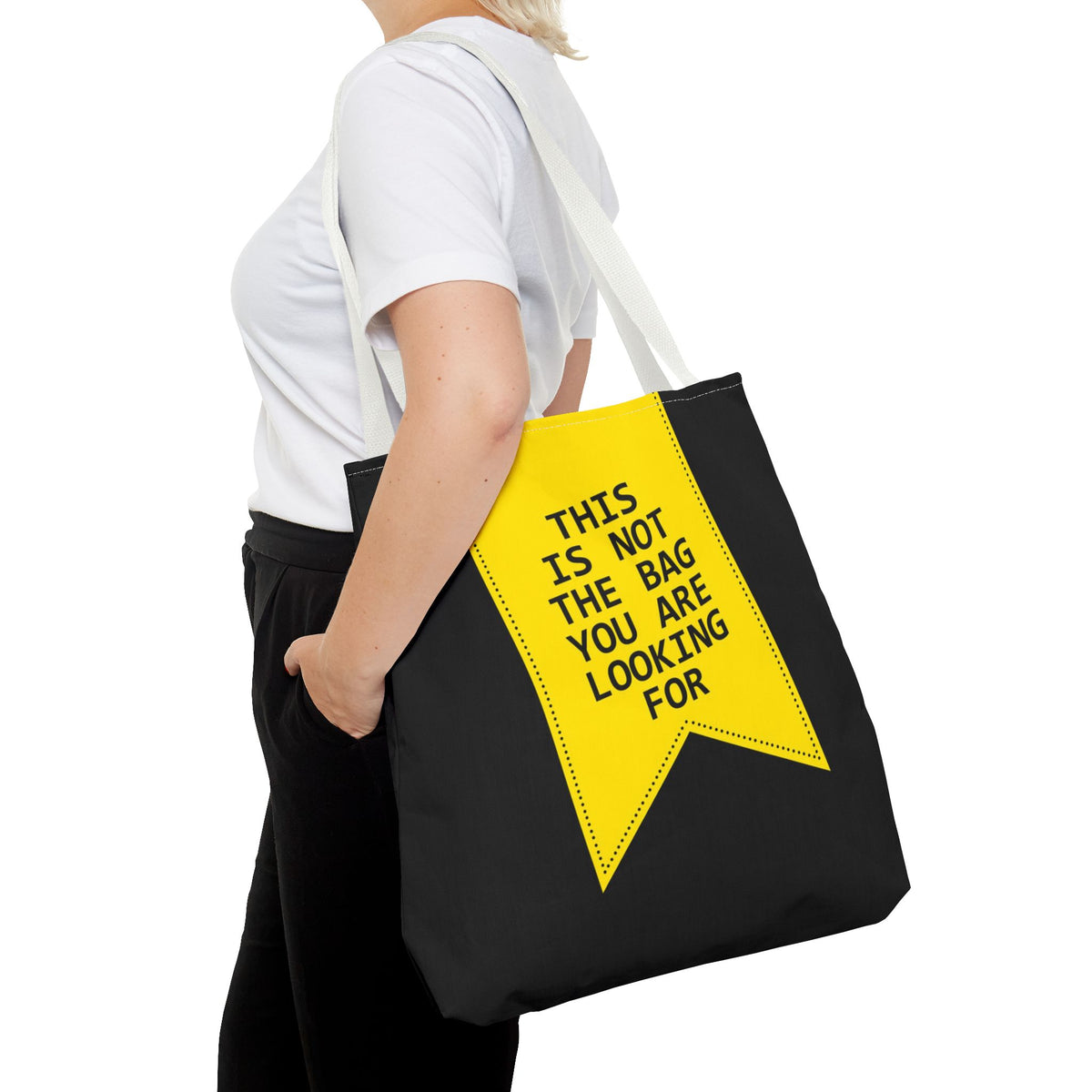 This Is Not The Bag You Are Looking For Tote Bag — Printed Green Travel Tote