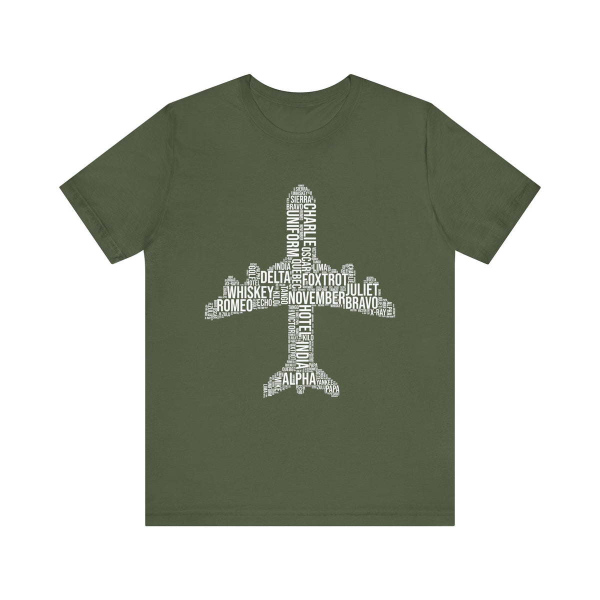 Airplane Typography  - Unisex Jersey Tee