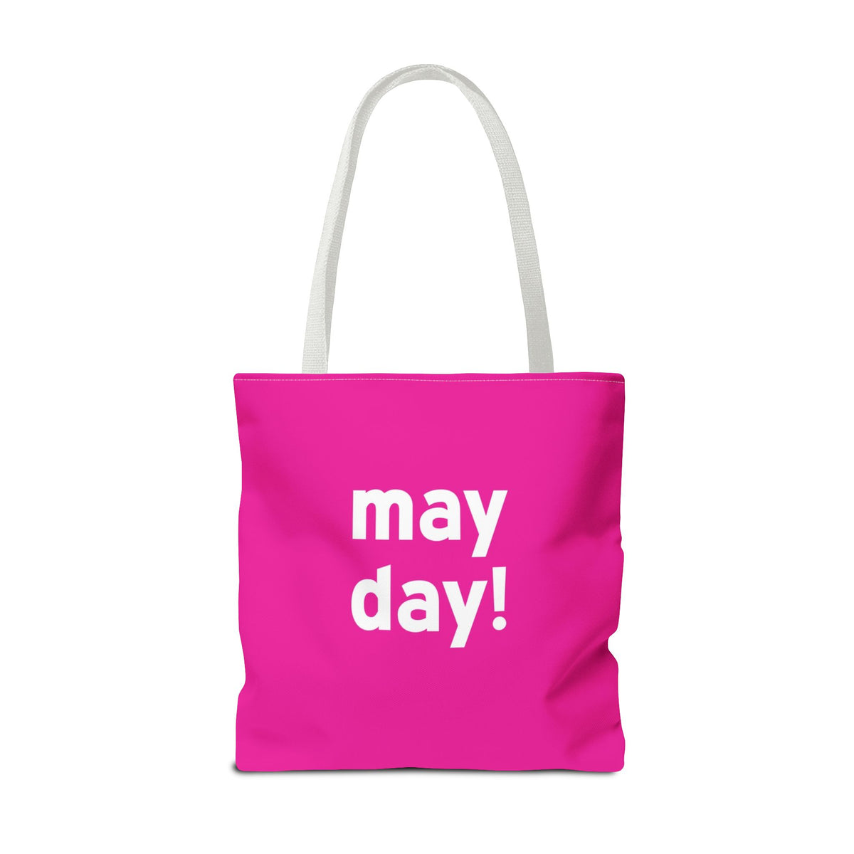 May Day! Tote Bag — Printed Green Travel Tote