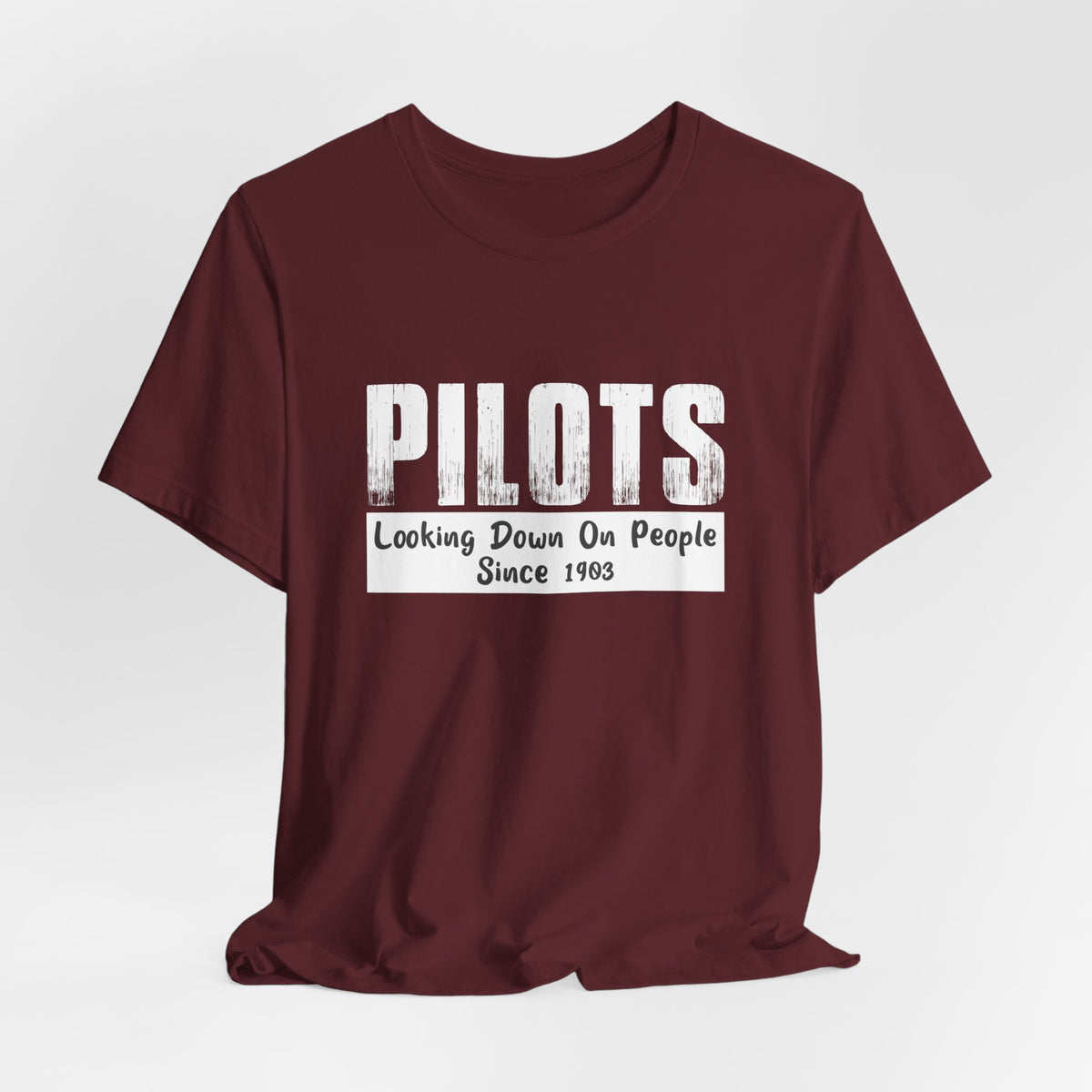 Pilots Looking Down On People Unisex Jersey Tee - Perfect for Aviation Enthusiasts