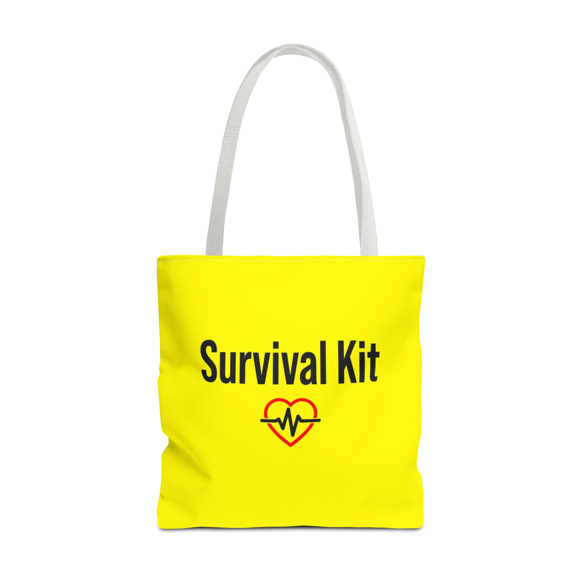 Survival Kit Tote Bag — Printed Green Travel Tote