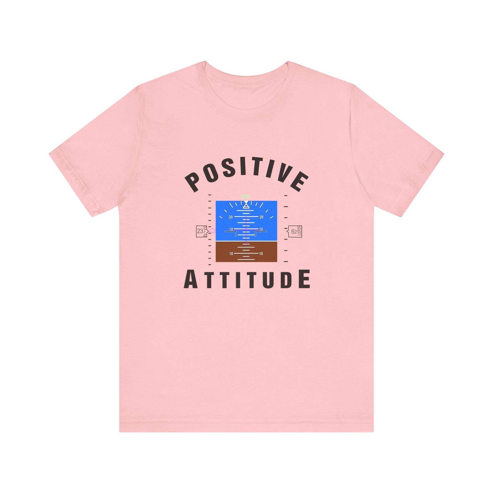 Positive Attitude Unisex Jersey Tee - Perfect for Aviation Enthusiasts