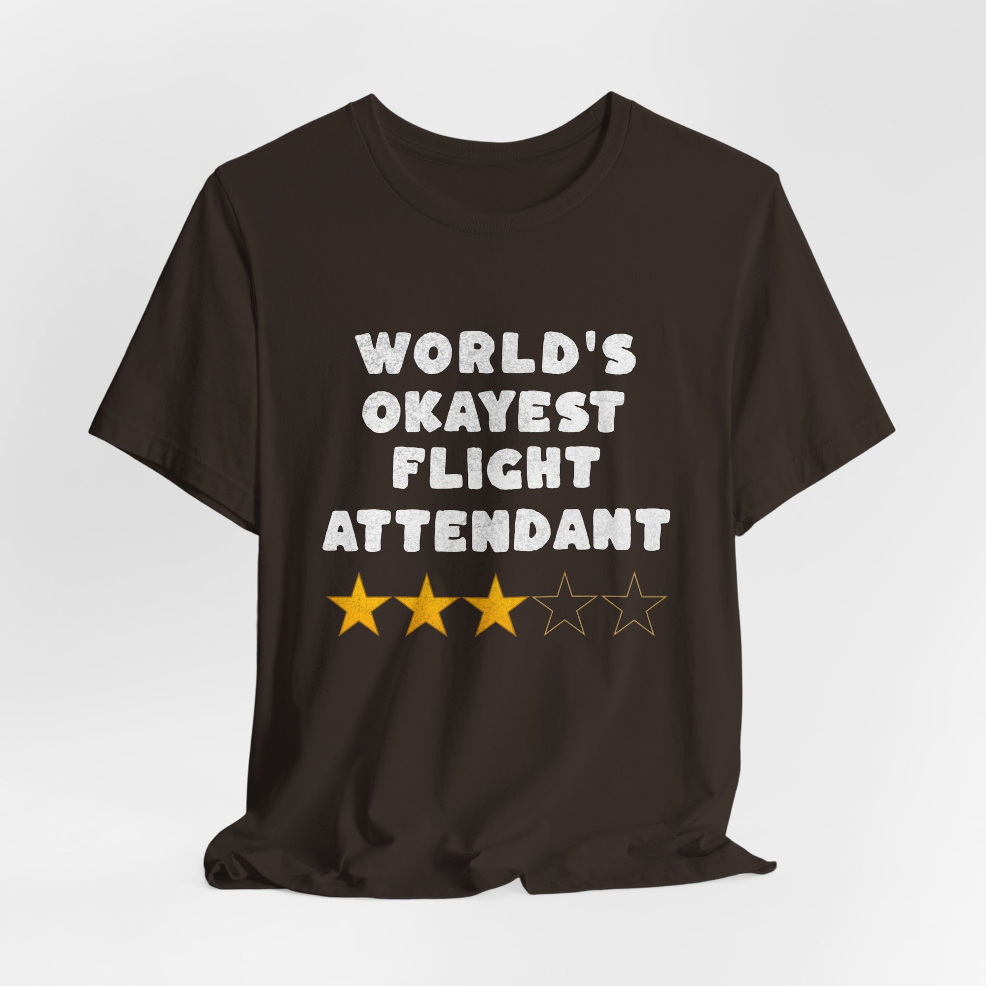 Worlds Okayest Flight Attendant  Unisex Jersey Tee - Perfect for Aviation Enthusiasts