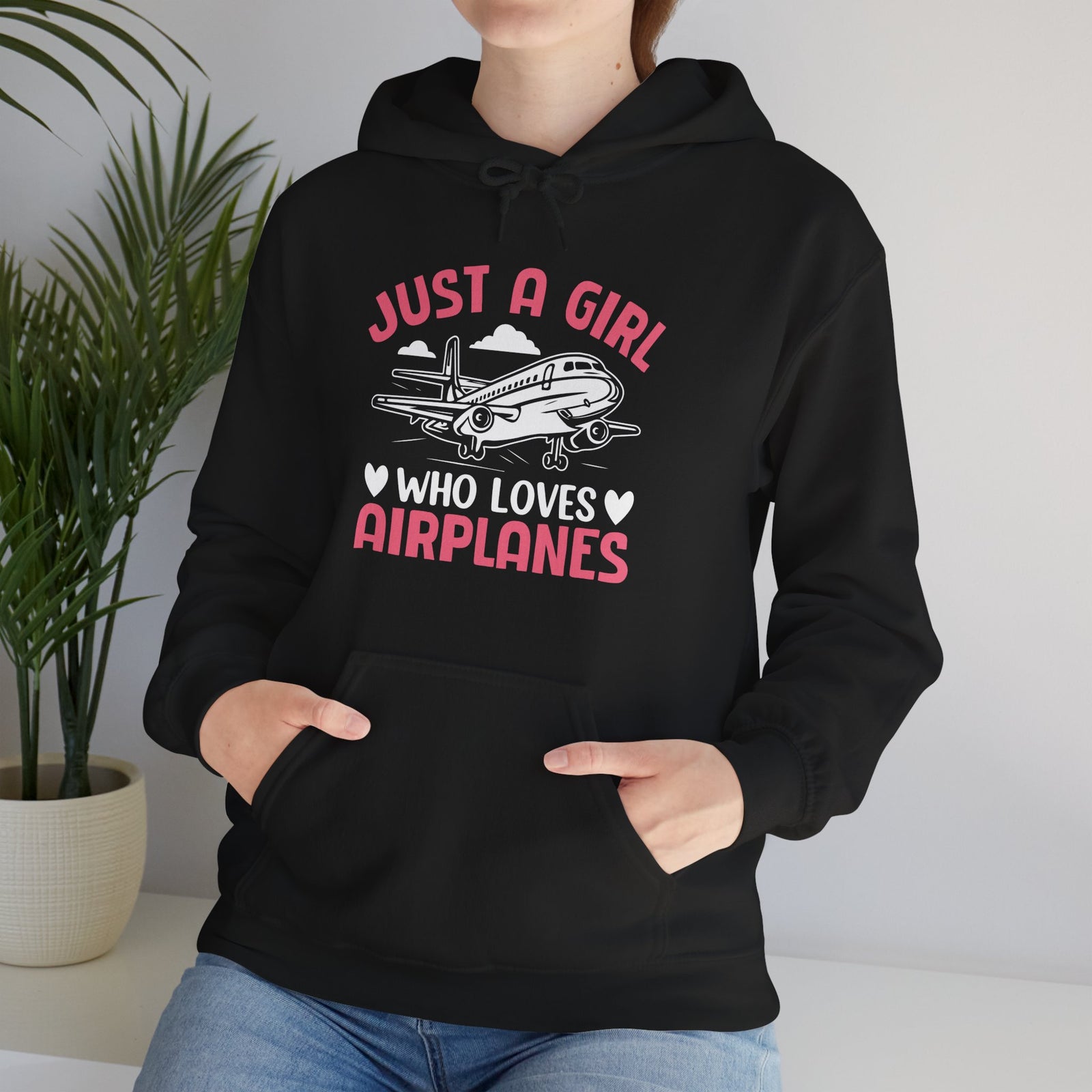 Just A Girl Who Loves Aieplanes  - Pullover Hoodie