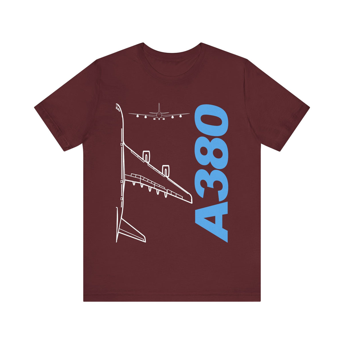 Airbus A380 Unisex Jersey Tee - Perfect for Aviation Enthusiasts