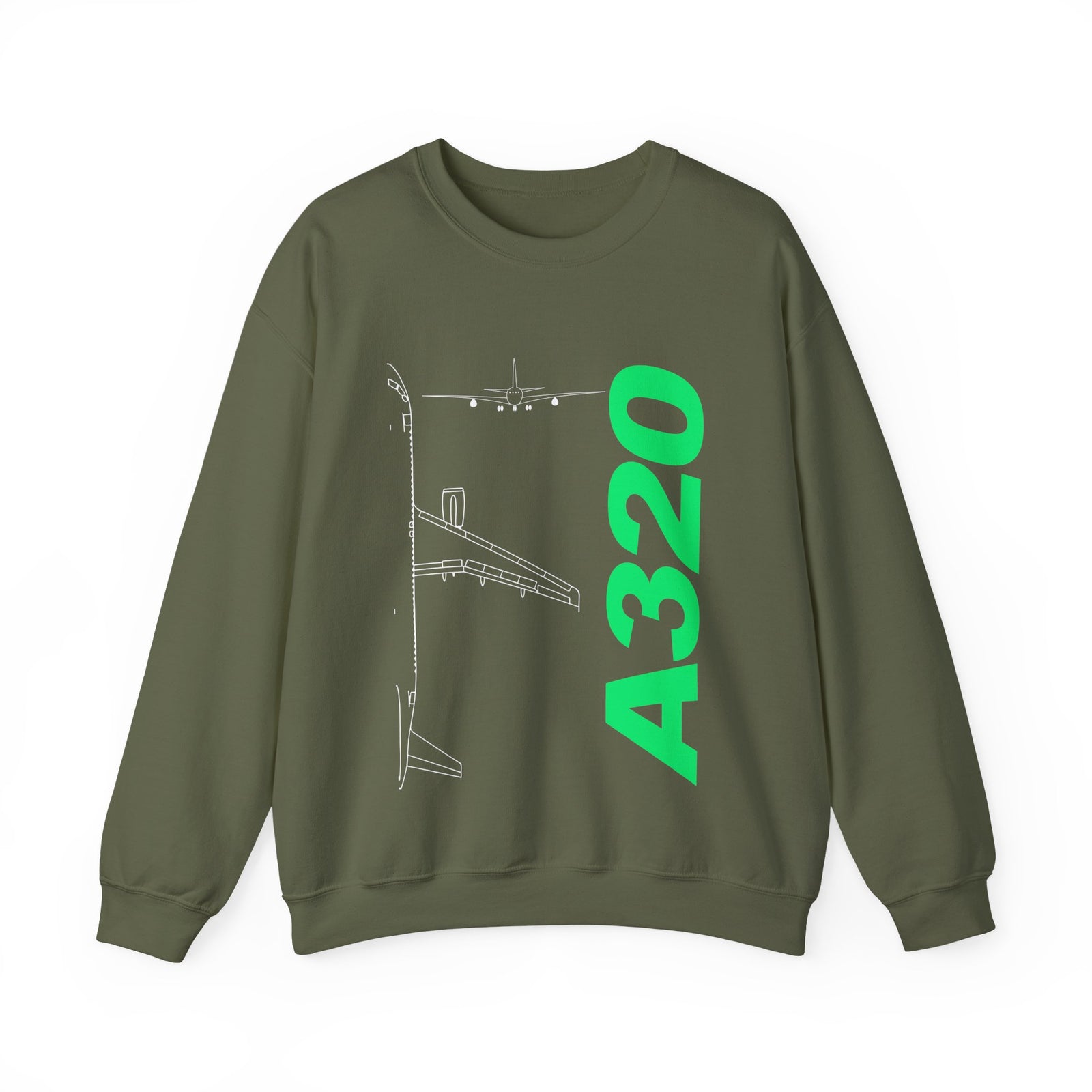Airbus A320 Crewneck Sweatshirt - Travel Inspiring Cozy Apparel