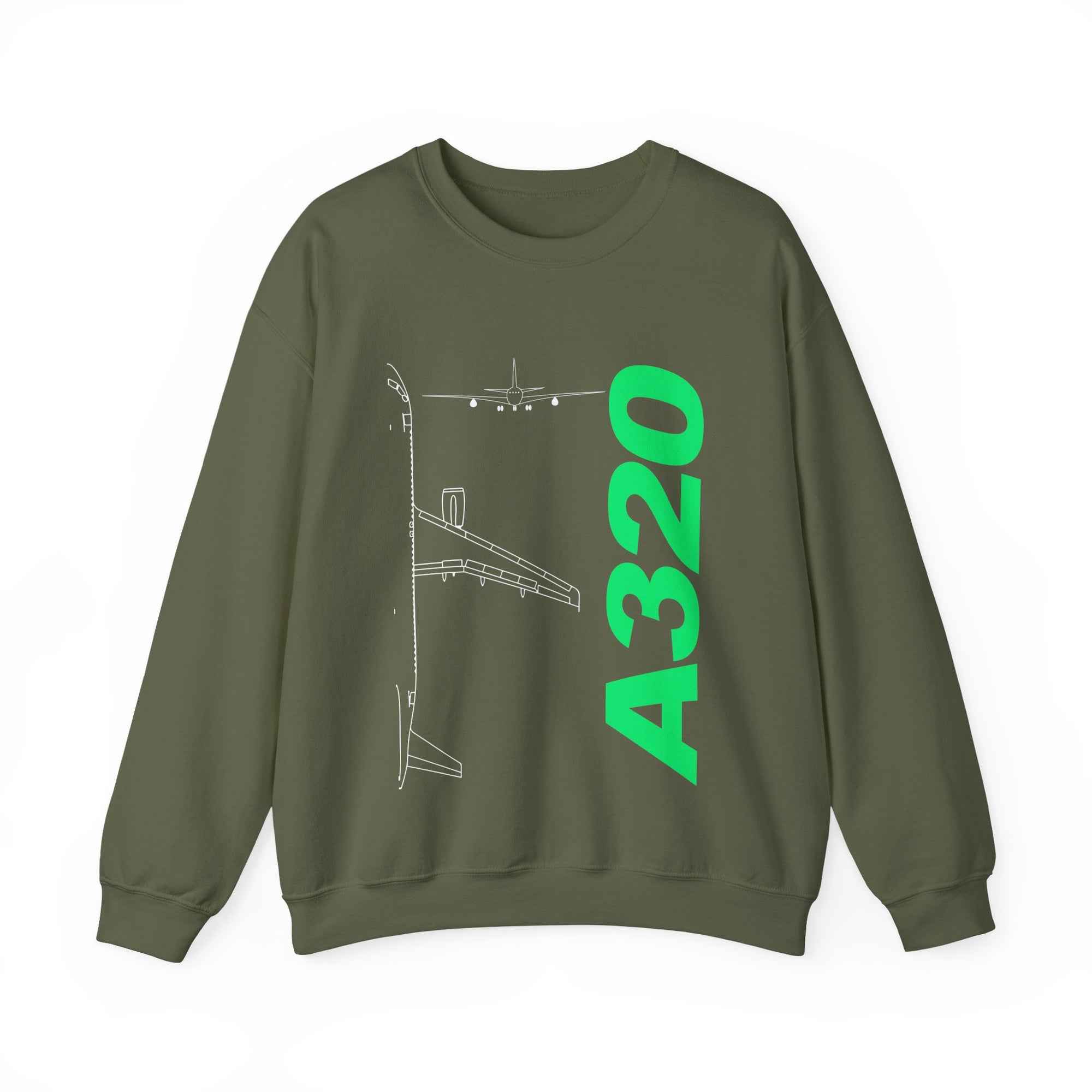 Airbus A320 Crewneck Sweatshirt - Travel Inspiring Cozy Apparel