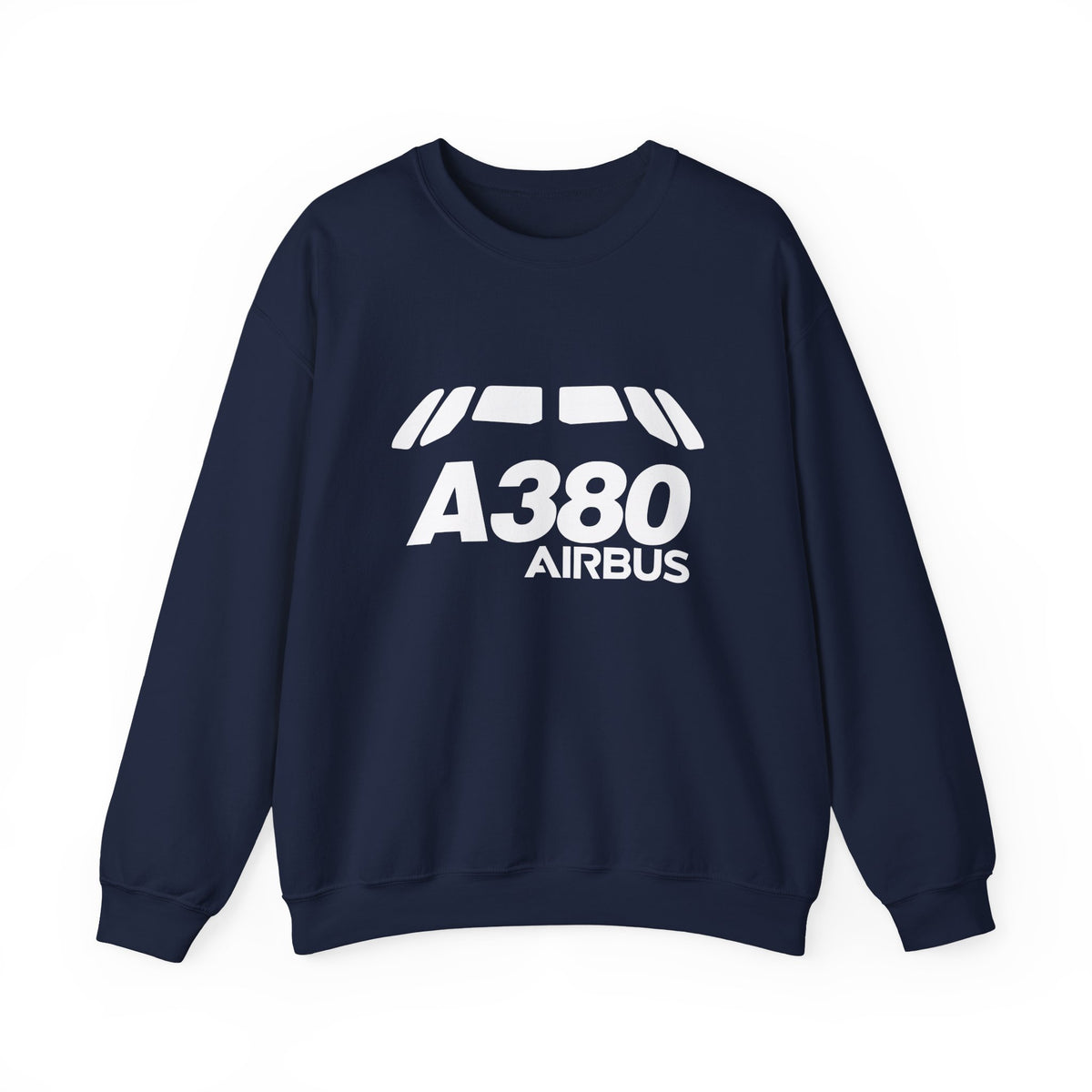 Airbus A380 Windshield Crewneck Sweatshirt - Travel Inspiring Cozy Apparel