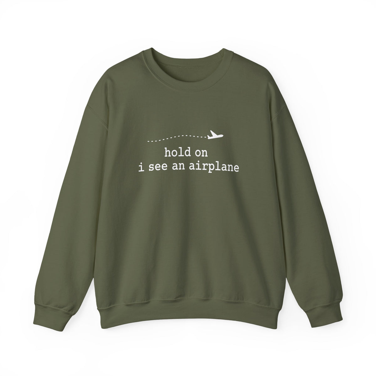 I See An Airplane Crewneck Sweatshirt - Travel Inspiring Cozy Apparel