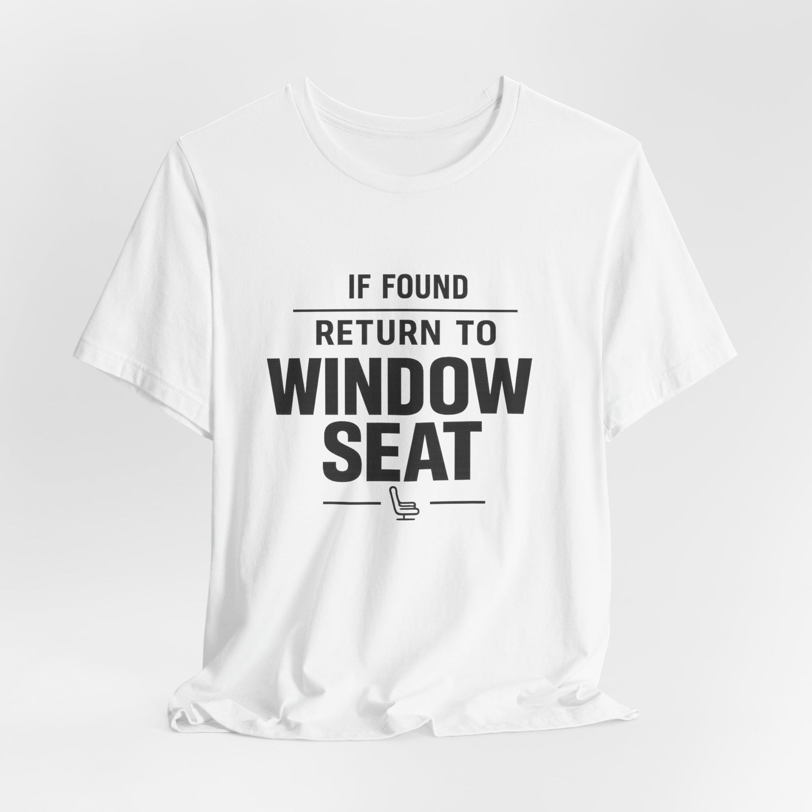 If Found Return to Window Seat - Unisex Jersey Tee