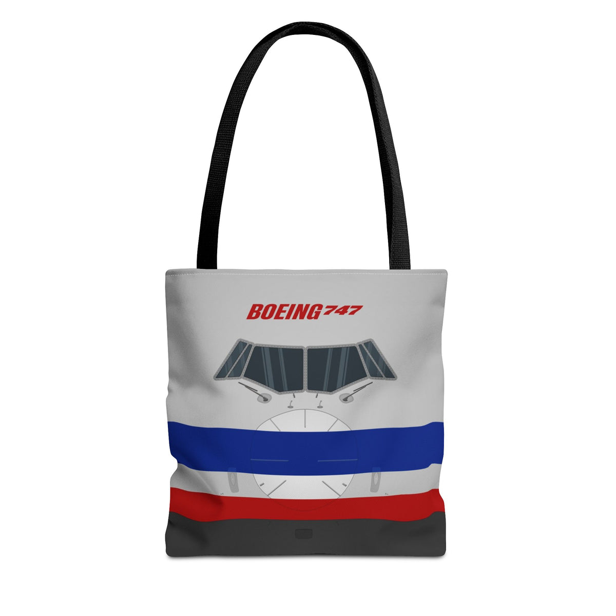 AA 747 Tote Bag — Printed Green Travel Tote