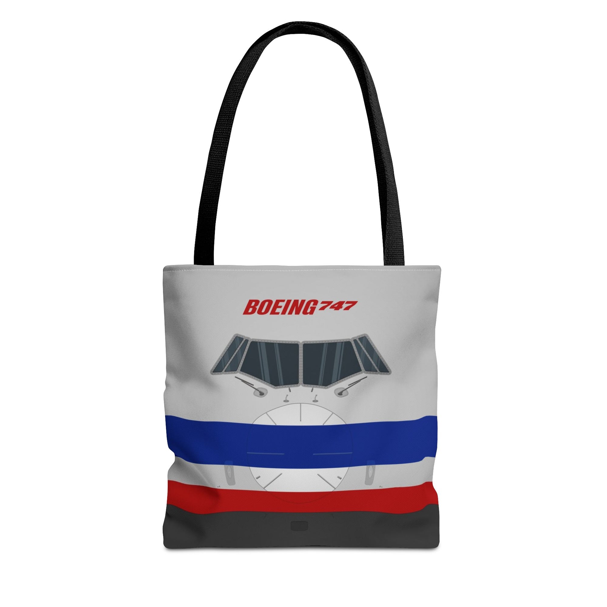 AA 747 Tote Bag — Printed Green Travel Tote