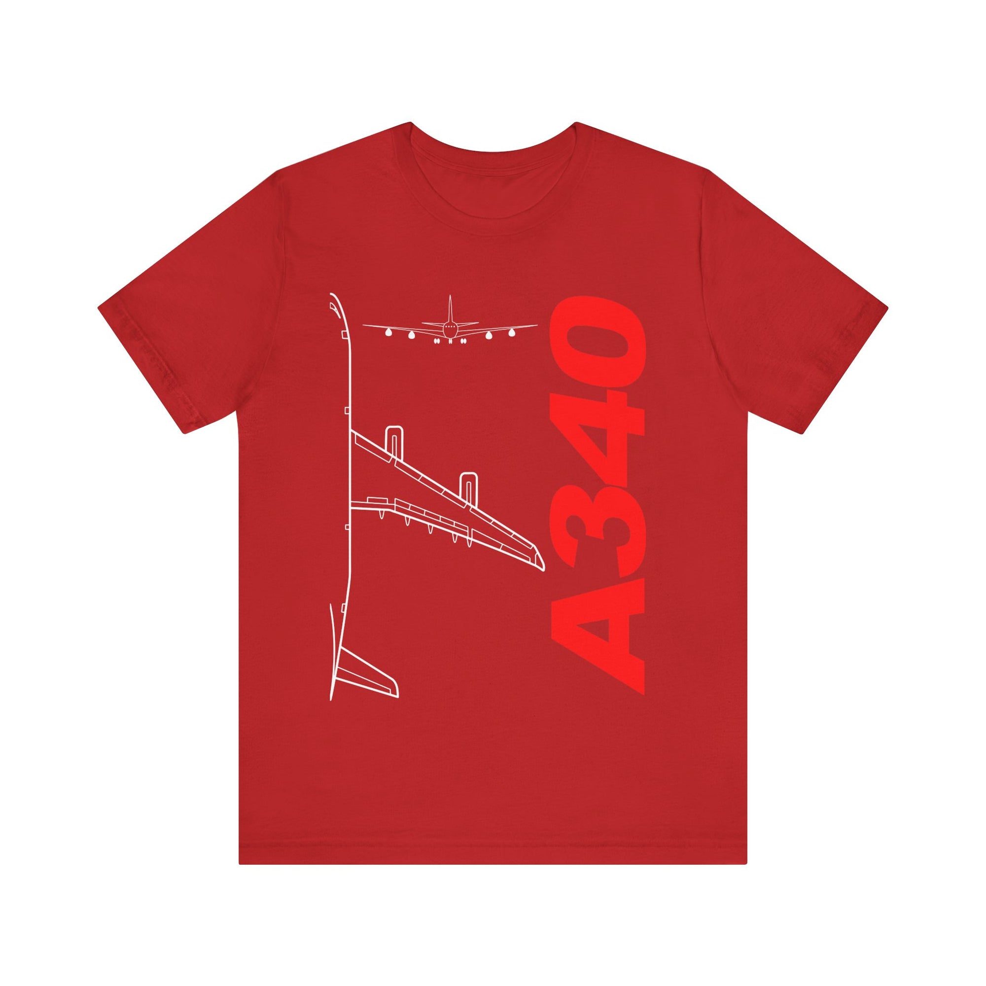 Airbus A340 Unisex Jersey Tee - Perfect for Aviation Enthusiasts