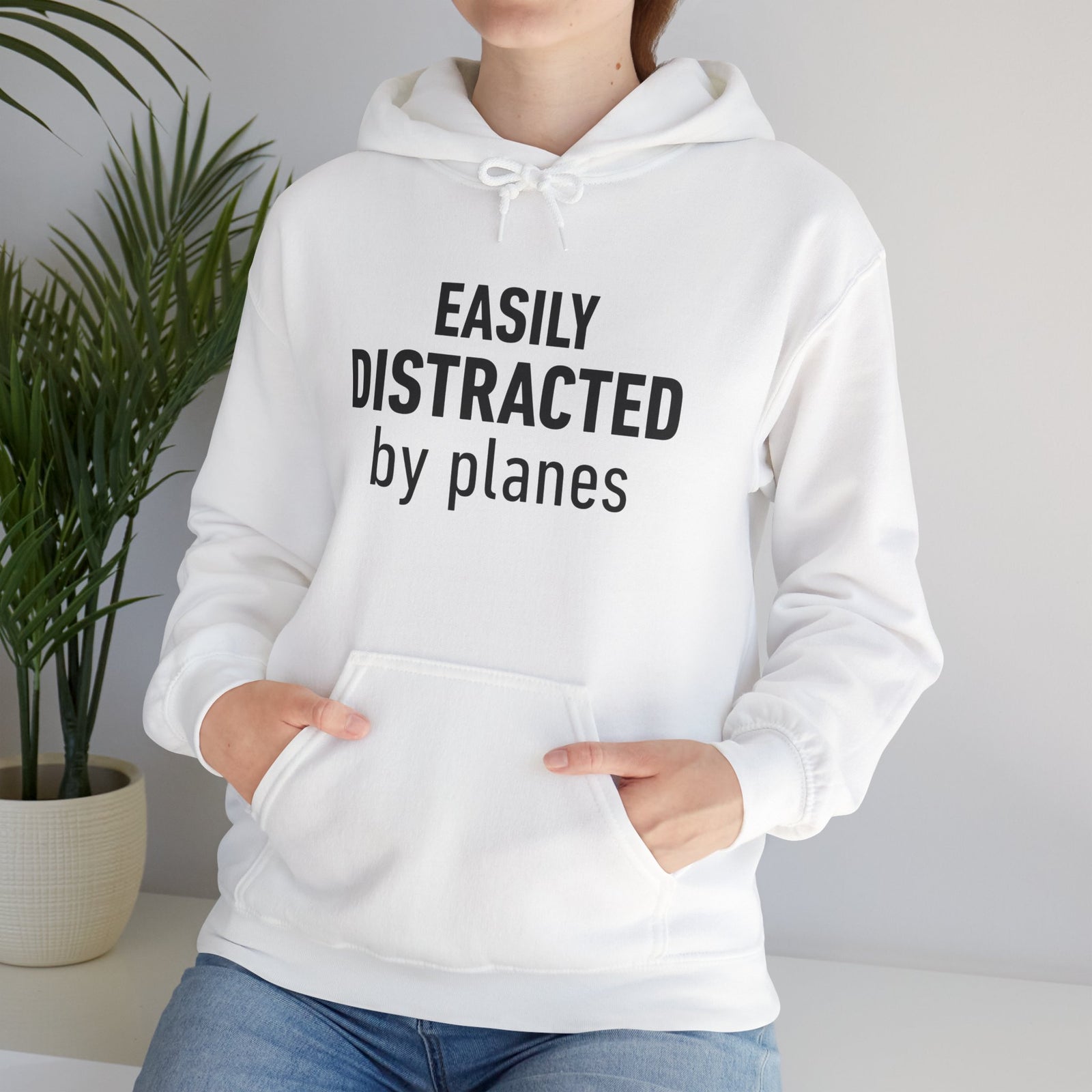 Easily Distracted by Planes - Pullover Hoodie