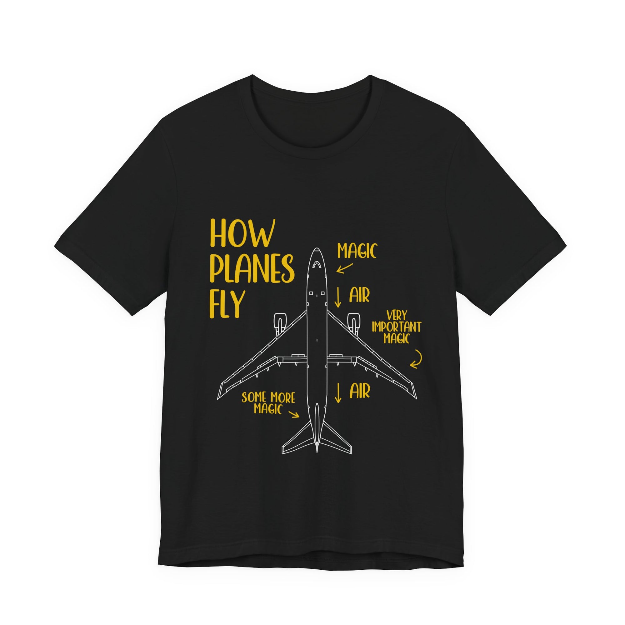 How Planes Fly?  - Unisex Jersey Tee