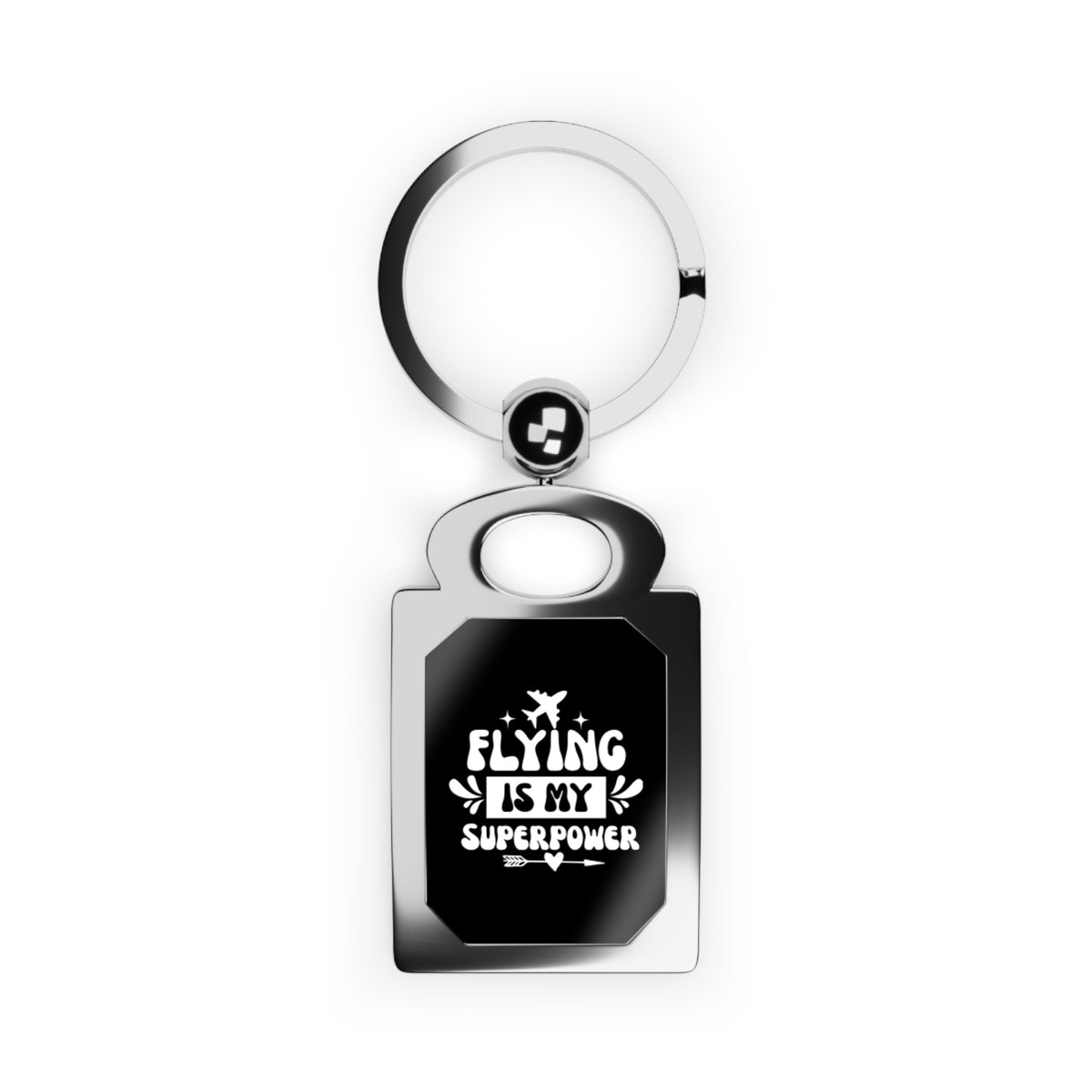 Flying Is My Super Power - Rectangle Keyring