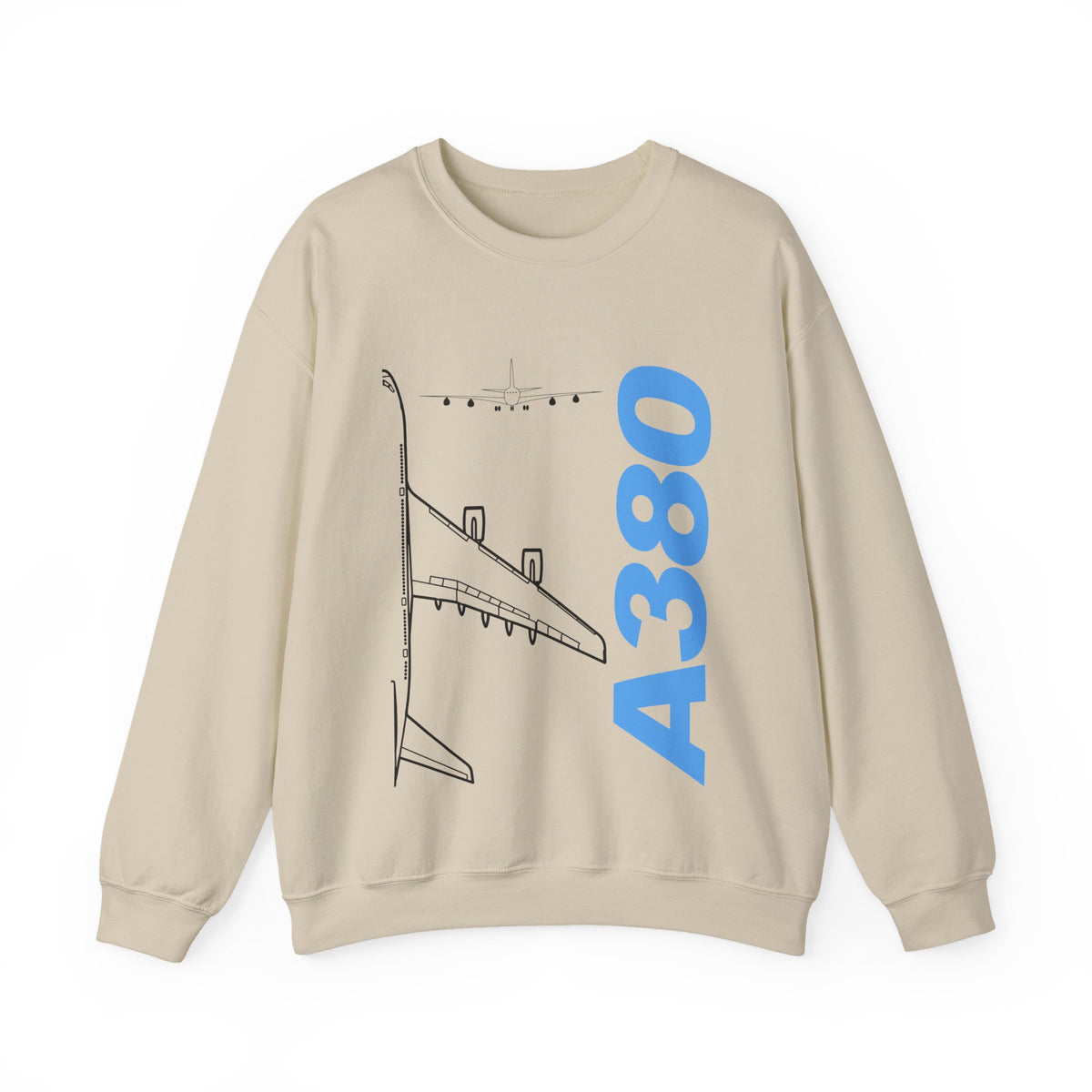 Airbus A380 Crewneck Sweatshirt - Travel Inspiring Cozy Apparel