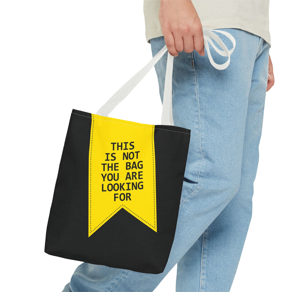 This Is Not The Bag You Are Looking For Tote Bag — Printed Green Travel Tote