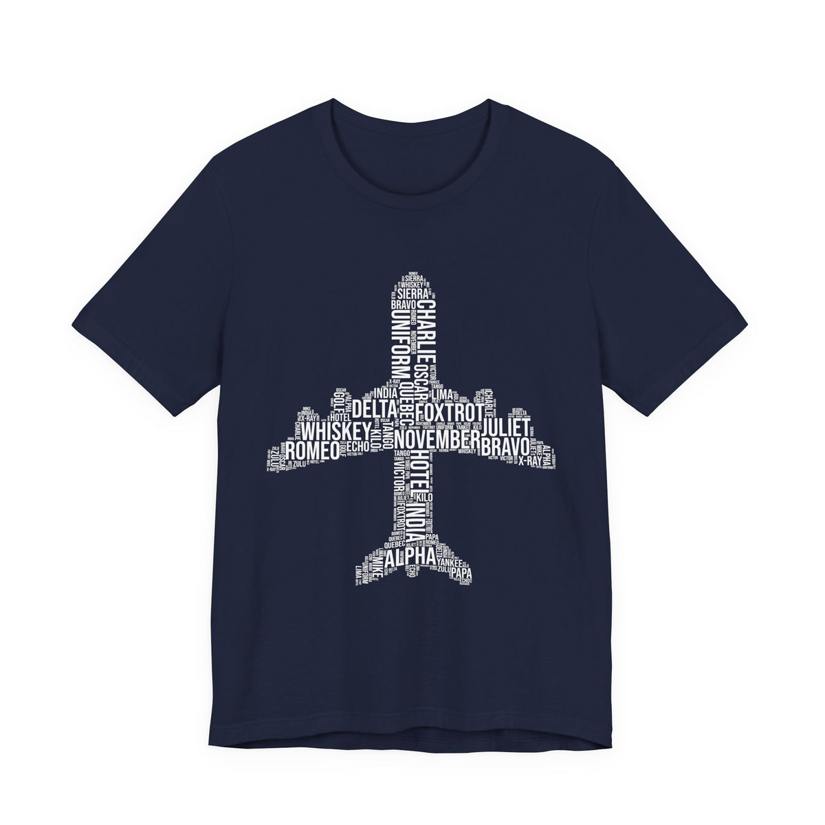 Airplane Typography  - Unisex Jersey Tee