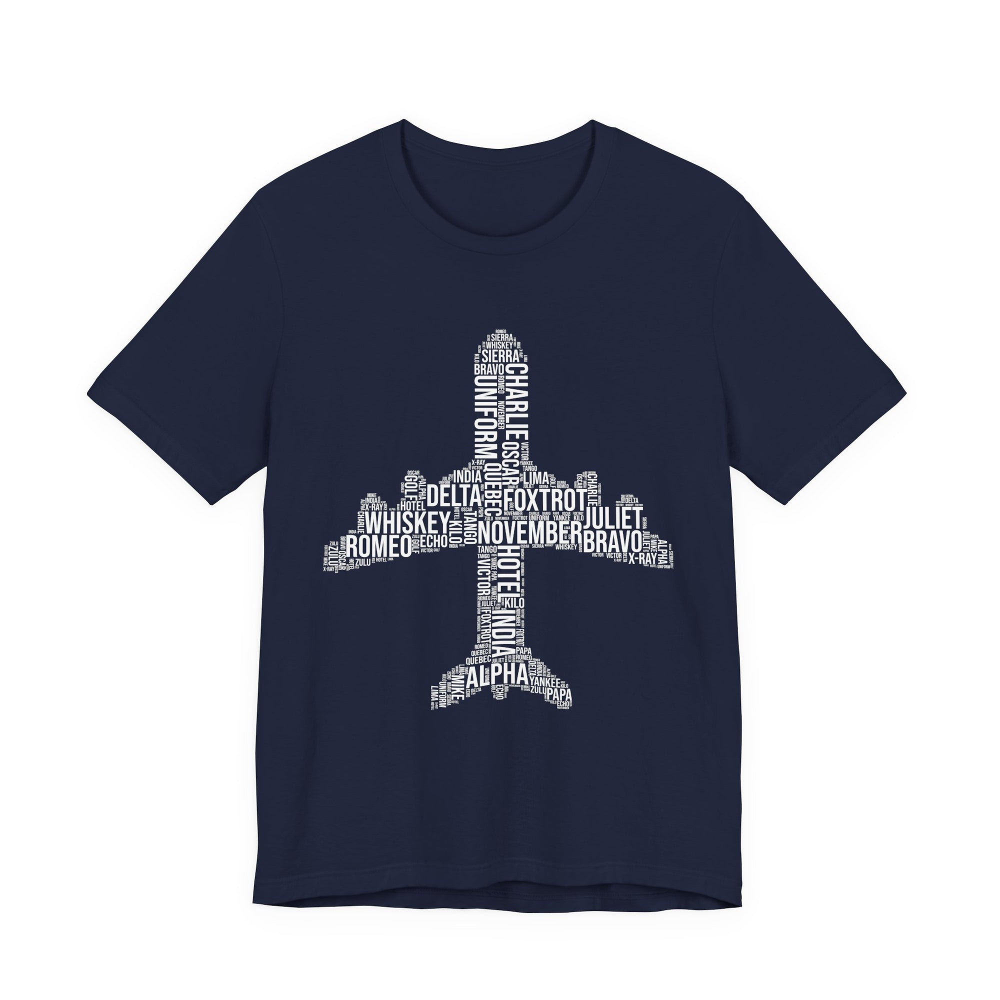 Airplane Typography  - Unisex Jersey Tee